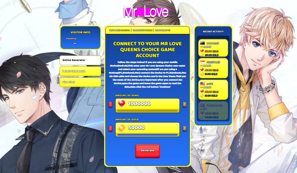 download mrlove queens choice for free