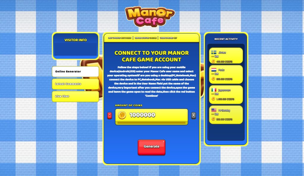 Manor Cafe Hack Mod Coins Unlimited – Mobile Game Tricks